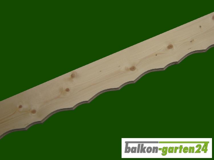 Profilblende Zierblende Fichte Lärche Balkonbretter Balkonbrett Holzbalkon Balkongeländer Holz 