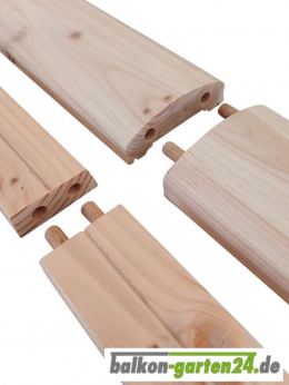 Balkongelaender Bausatz Holz Douglasie Berchtesgaden