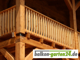 Holzbalkon Balkongelaender Bausatz Holz Fichte Denver A005