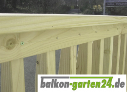 Balkonbretter fuer Balkongelaender aus Holz