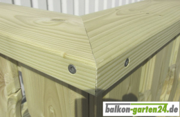 Handlauf Abdeckung aus Holz Fichte Balkon Balkonbretter Holzbalkon Balkongelaender