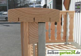 Handlauf Abdeckung Douglasie Laerche Balkon Holzbalkone Balkongelaender Holz