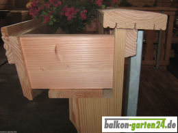 bodenbrett holz blumenkasten balkongelaender douglasie laerche holzbalkon Einzelteil