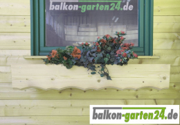 Blumenkasten Fichte Holzbalkon Balkongelaender Pflanzkasten 6