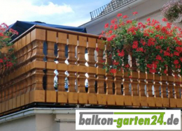 Balkonbretter fuer Balkongelaender aus Holz