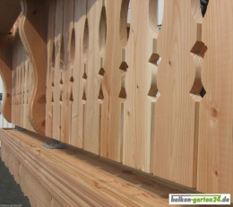 Balkonbretter Berchtesgaden D Douglasie Lärche für Balkongeländer aus Holz