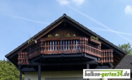 Holzbalkone Balkongelaender Balkonbrett Salzburg Fichte Laerche Kundenfoto0